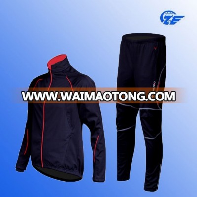 2015 cheap China Fashion Long Sleeve windproof Cycling Clothing sportswear with fleece for winter Wholesale