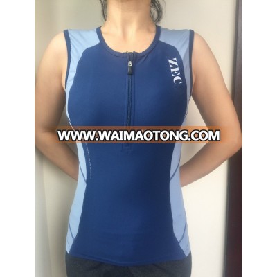 High-end quality Brand Custom design Compression triathlon tops Tri suits vest