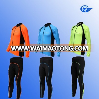 2015 China Comfort Long Sleeve Fluorescent Cycling wear for Spring and Autumn Wholesale