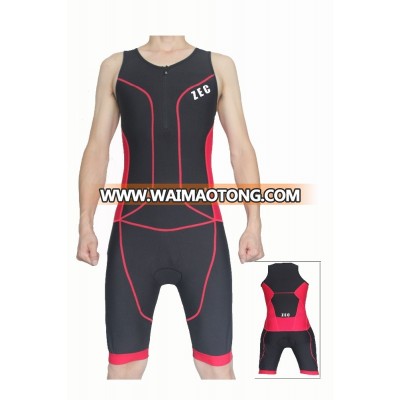 High quality chamoise padded triathlon suit long distance trisuit