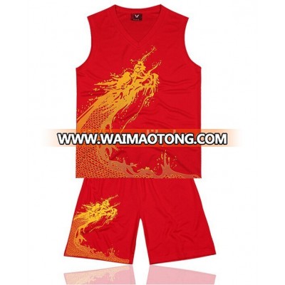 2015 In Stock Best Quality red dragon Basketball Jerseys