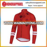 Fall Season Dry Fit Polyester Breathable Custom Team Group Logo Wholesale Long Sleeve Bicycle Outfit Cycling Jersey